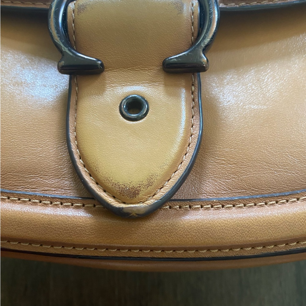 Classic Coach Beat Tan Saddle Crossbody Bag Gradient Brown L2022-C0749 - Picture 13 of 15